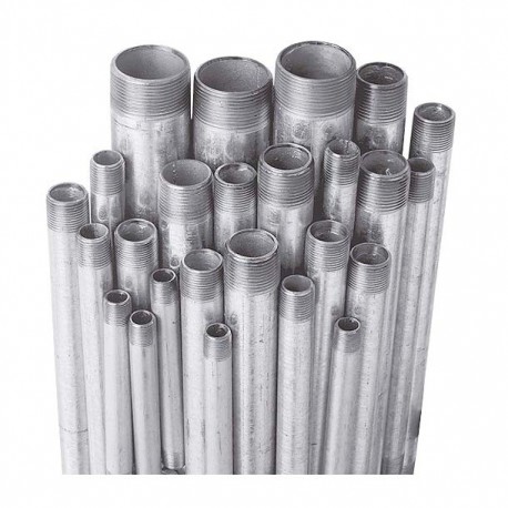 TRAMERIA ACERO GALVANIZADO CÉDULA 40 CON COSTURA 1" X 24" - Envío Gratuito