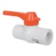 VÁLVULA DE ESFERA PARA ROSCAR MANIJA LARGA 1/2" PVC - Envío Gratuito