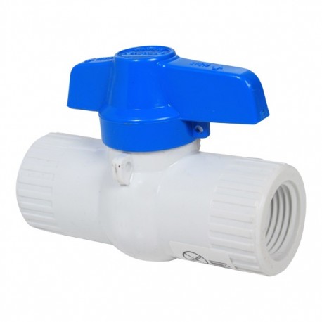 VÁLVULA ESFERA ROSCAR PVC 1/2" 100P - Envío Gratuito