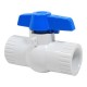 VÁLVULA DE ESFERA PVC CEMENTAR 3/4 - Envío Gratuito