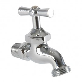 LLAVE DE NARIZ 1/2" MANGUERA CROMADA - Envío Gratuito