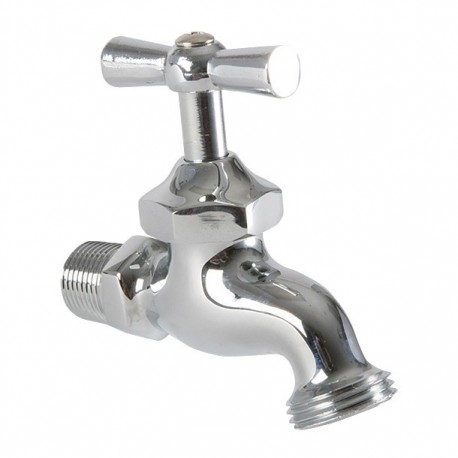 LLAVE DE NARIZ 1/2" MANGUERA CROMADA - Envío Gratuito