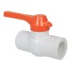 VÁLVULA DE ESFERA 3/4" PVC ROSCAR MANIJA LARGA - Envío Gratuito