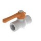 VÁLVULA DE ESFERA 3/4" PVC ROSCAR MANIJA LARGA - Envío Gratuito