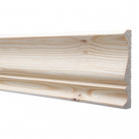 CORNIZA PINO SOLIDA 3 10 CM ANCHO - Envío Gratuito