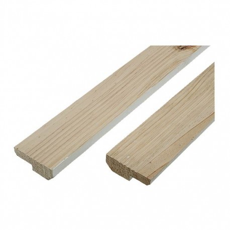 MARCO PINO BLANCO 1 3/8"" X 5 1/2"" X 86""" - Envío Gratuito