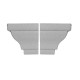 MOLDURA ESQUINA REPISÓN CONTEMPORÁNEO (2PZ) - Envío Gratuito