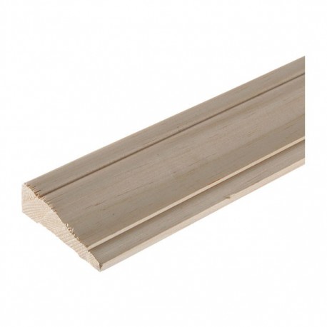 MOLDURA CHAMBRANA PINO SÓLIDO 8" - Envío Gratuito