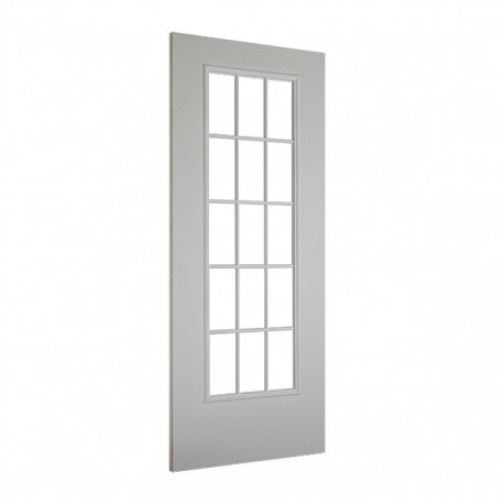 PUERTA DE ACERDO BLANCA CON 15 LUCES 90 X 213 CM MASONITE - Envío Gratuito