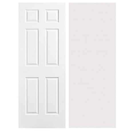 PUERTA ACERO MIXT 6P BLANCO C28 90X206 - Envío Gratuito