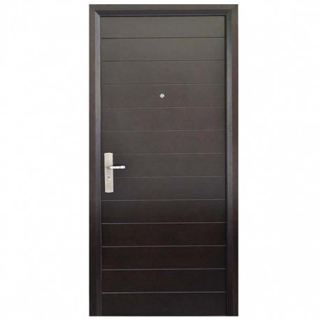 PUERTA SEGURIDAD CONTEMPO 96 NOGAL DERECHA - Envío Gratuito