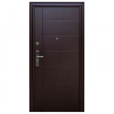 PUERTA SEGURIDAD DUBLÍN DERECHA CHOCOLATE 95 X 213 CM - Envío Gratuito