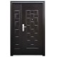 PUERTA SEGURIDAD LUXURY FIJ 130 CHOCOLATE DERECHA - Envío Gratuito