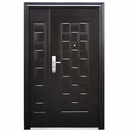 PUERTA SEGURIDAD LUXURY FIJ 130 CHOCOLATE DERECHA - Envío Gratuito