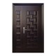 PUERTA SEGURIDAD LUXURY FIJ 130 CHOCOLATE DERECHA - Envío Gratuito