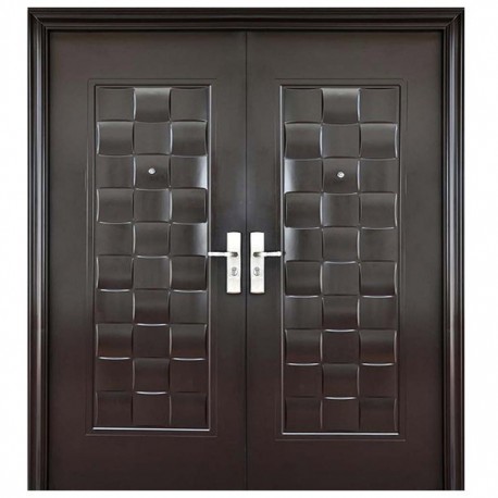 PUERTA SEGURIDAD LUXURY DOB 170 CHOCOLATE IZQUIERDA - Envío Gratuito