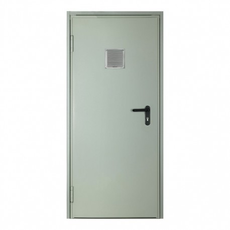 PUERTA DE SEGURIDAD DERECHA BLANCA CORTAFUEGO VENTILADA 100 X 215 CM ASTURMEX - Envío Gratuito