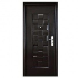 PUERTA SEGURIDAD LUXURY 95 CHOCOLATE IZQUIERDA - Envío Gratuito