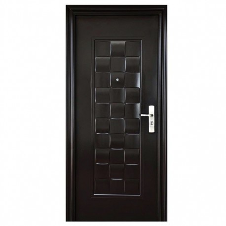 PUERTA SEGURIDAD LUXURY 95 CHOCOLATE IZQUIERDA - Envío Gratuito