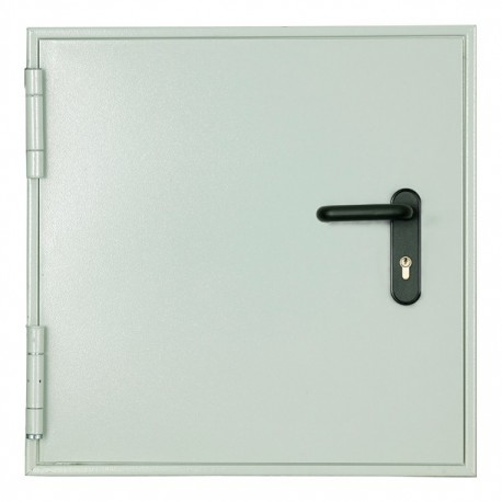 PUERTA DE SEGURIDAD DERECHA BLANCA CORTAFUEGO REGISTRO 50 X 120 CM ASTURMEX - Envío Gratuito