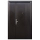 PUERTA SEGURIDAD 3L FIJO 130 CHOCOLATE DERECHA - Envío Gratuito