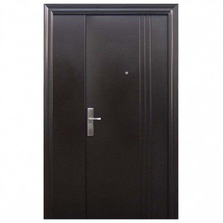 PUERTA SEGURIDAD 3L FIJO 130 CHOCOLATE DERECHA - Envío Gratuito
