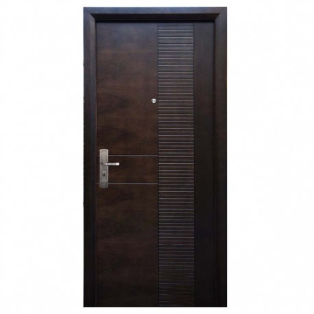 PUERTA SEGURIDAD DERECHA NOGAL MODENA 96 X 213 CM PACIFIC RIM - Envío Gratuito