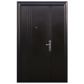 PUERTA SEGURIDAD 3L FIJO 130 CHOCOLATE IZQUIERDA - Envío Gratuito