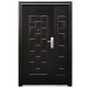 PUERTA SEGURIDAD LUXURY FIJ 130 CHOCOLATE IZQUIERDA - Envío Gratuito