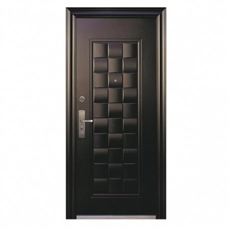 PUERTA SEGURIDAD LUXURY 95 X 215/19 CHOCOLATE DERECHA - Envío Gratuito