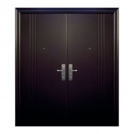 PUERTA SEGURIDAD 3L DOBLE 170 CHOCOLATE DERECHA - Envío Gratuito