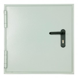 PUERTA DE SEGURIDAD IZQUIERDA BLANCA CORTAFUEGO REGISTRO 60 X 120 CM ASTURMEX - Envío Gratuito