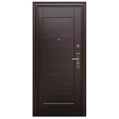PUERTA SEGURIDAD ALASKA CHOCOLATE IZQUIERDA 95 X 213 CM - Envío Gratuito