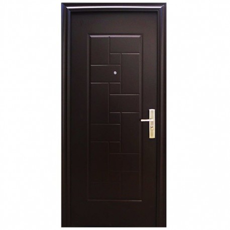 PUERTA SEGURIDAD TIARA 95 CHOCOLATE IZQUIERDA - Envío Gratuito