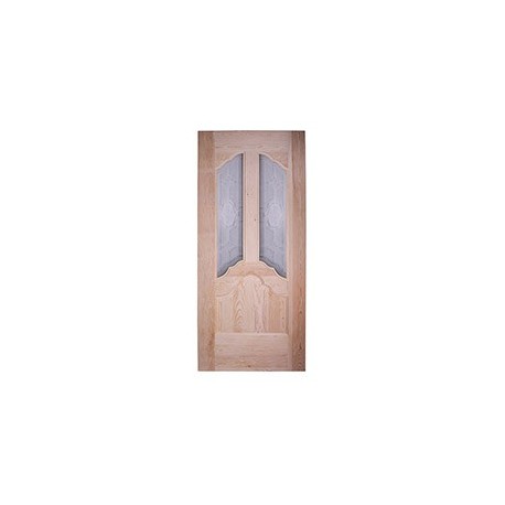 PUERTA FRAINE PINO CON VITRAL 91 X 213 CM - Envío Gratuito