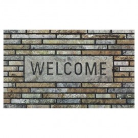 TAPETE WELCOME SLATS 45 X 75 CM BIOTRADE - Envío Gratuito