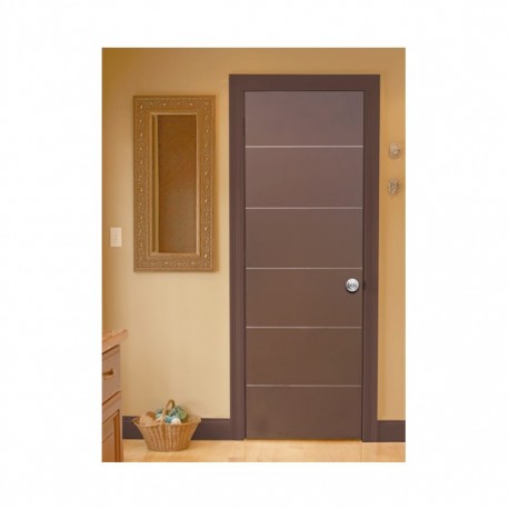 PUERTA LUCERO CHOC SEMISOLIDA 90X203 - Envío Gratuito