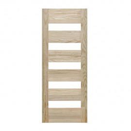 PUERTA ESCOCIA PINO 5 VIDRIOS 81X213 CM - Envío Gratuito