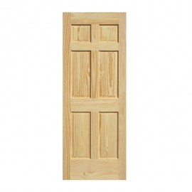PUERTA INGLESA 6 TABLEROS 80X213 CM - Envío Gratuito