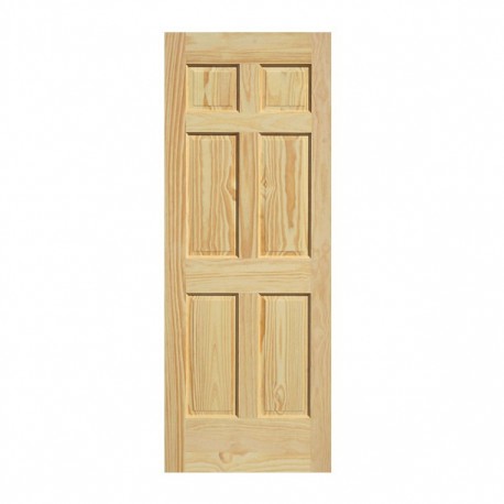 PUERTA INGLESA 6 TABLEROS 80X213 CM - Envío Gratuito