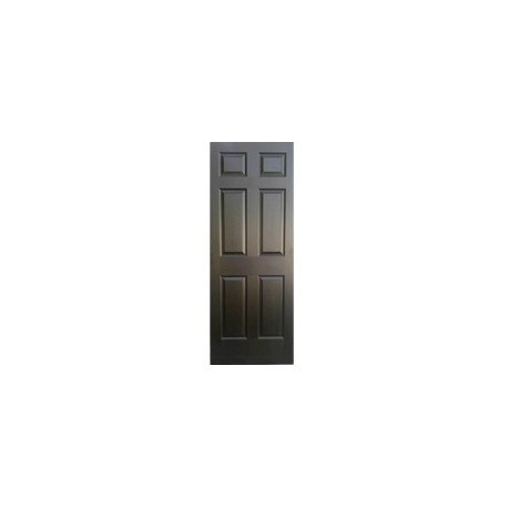 PUERTA TAMBOR 6 PANEL CHOCOLATE 70X213 CM - Envío Gratuito