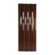 PUERTA PLEG PVC VITRAL CAOBA 87X240 - Envío Gratuito
