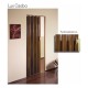 PUERTA PLEGABLE PVC CAOBA 87X240 - Envío Gratuito