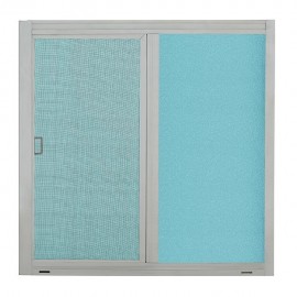 VENTANA ALUMIPRO 60 X 60 CM NATURAL TAPIZ - Envío Gratuito