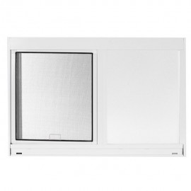 VENTANA ALUMIVENT 60 X 40 BLANCO TAPIZ - Envío Gratuito