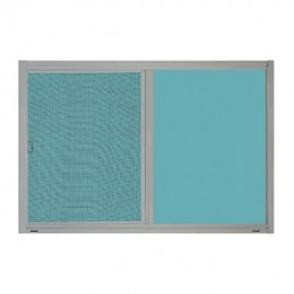 VENTANA ALUMIPRO 90 X 60 CM NATURAL - Envío Gratuito