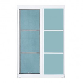 VENTANA ALUMIVENT 60 X 90 BLANCO CUADROS - Envío Gratuito