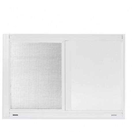 VENTANA ALUMIPRO 60X40 CM TAPÍZ BLANCO - Envío Gratuito