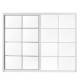 VENTANA ALUMIVENT 150 X 120 BLANCO CUADROS - Envío Gratuito