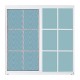 VENTANA ALUMIVENT 90 X 90 BLANCO CUADROS - Envío Gratuito